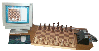 The accessories for playng chess via Internet.